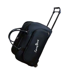 SpringFlora Travel Duffel Bag 36-55L Zipper Closure Soft Handle Rolling <b>Suitcase</b> for Weekend Trips - Product Image 3