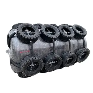 Navy Supplier Low Reaction Yokohama Foam Filled Fender With Chain And Tyre Net