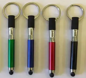 New Design Small Smartphone Touch Ball Pen with Keyring