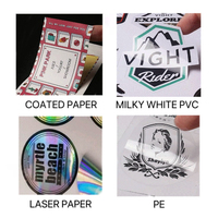 Étiquettes thermiques vierges personnalisées en usine, blanches, imperméables, 100g, pour emballage, rouleaux d'étiquettes thermiques, étiquettes d'expédition