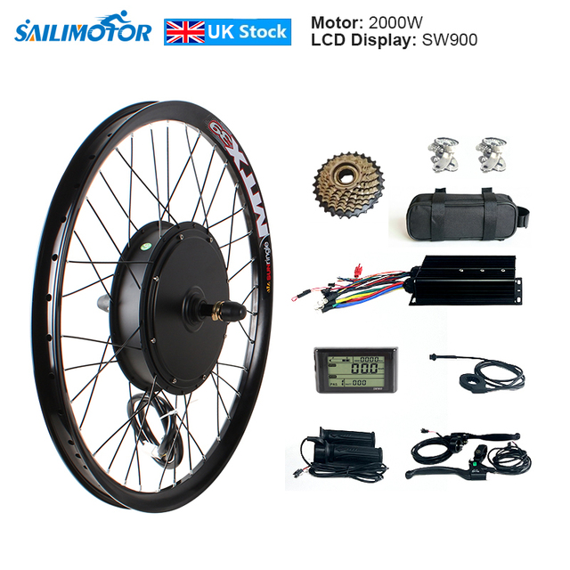 1500W 2000W 3000w Hub Motor Electric Bike Kit Lithium Battery Optional 72v Hub Motor E-bike Conversion Kit