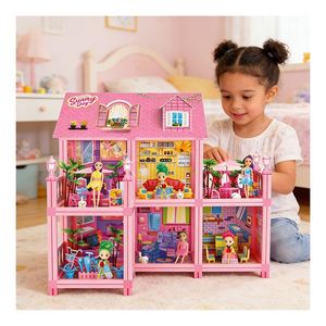 Mini Mansión de Muñecas, Casa de Muñecas de Lujo, Casas de Muñecas Premium, Juguete de Mansión para Niños, Juego de Imitación, Regalo - Product Image 4
