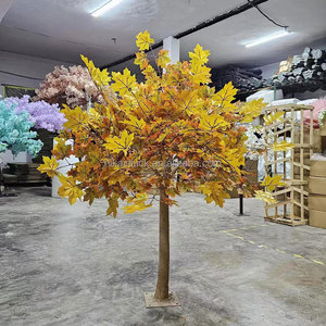 <span class=keywords><strong>NIKA</strong></span> HOT Selling Wedding Events Table Aisle Arbre artificiel décoratif en feuille d'érable doré de 5 pieds - Product Image 3