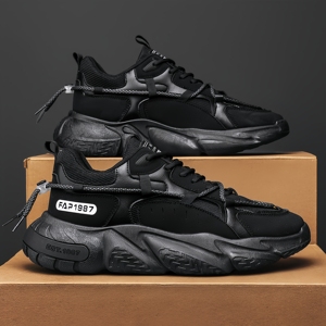 Chaussures de sport respirantes en mesh pour hommes pour l'été. Ensemble complet pour <span class=keywords><strong>homme</strong></span>. Sneakers à talons hauts pour la course à pied décontractée. - Product Image 6