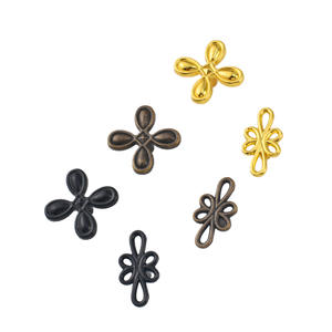 Four-leaf Clover Brass Contemporary <b>Pull</b> Handle for Children's Bedroom Dresser Kitchen Cabinet <b>Drawer</b> Wardrobe Handles - Product Image 1