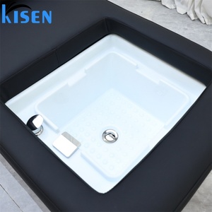 Équipement de spa capillaire KISEN, chaise de thérapie pour spa capillaire, chaise de massage thaïlandais, lit de shampooing de luxe avec bol pour pédicure - Product Image 6