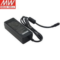 MEAN WELL GST60A05-P1J Adaptor catu daya, 60W 5V 6A Desktop gaya C14 Outlet SMPS