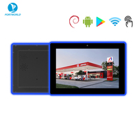 Tablette Android/Linux Sunworld 10,1'' murale en aluminium avec barre lumineuse LED, NFC, RK3566, 2+32 Go, haut-parleur intégré, caméra frontale 2MP