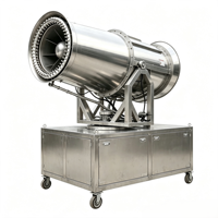 Canon à brouillard électrique télécommandé 30-80M pour la suppression de la poussière et la suppression des brumes dans les travaux d'excavation, de terrassement, de fossés, de fondations et de chantiers de construction