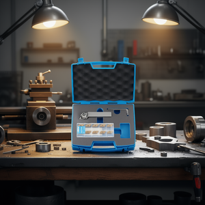 Outil de tournage externe Fervi avec inserts, jeu d'inserts de 10 mm pour l'usinage des métaux - Product Image 3