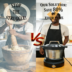 Máquina Eléctrica Doméstica de Acero Inoxidable de 6L para Preparar Fufu de Ghana, Licuadora de Yuca, Procesador de Alimentos - Product Image 2