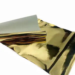 सुपर चिकनी 0.8 मिमी धातु चांदी दर्पण tpu सिंथेटिक fu pu चमड़े के फर्नीचर कुर्सियां बेल्ट सजावट 50 मीटर बुना हुआ समर्थन - Product Image 1