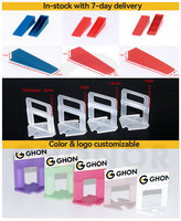Clips et cales de nivellement pour carreaux 1/16, 1, 1,5, 2, 2,5, 3 mm – Système de nivellement de carreaux 1/16 po – Entretoises croisées pour 250 carreaux