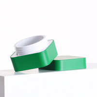 Pot de crème en plastique PP à double paroi pour emballage de gel cosmétique pour ongles Pot en plastique avec capuchon plaqué or