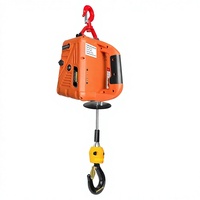 Treuil Électrique Industriel Robuste et Portable 1500LBS 110V avec Câble en Acier de 25FT pour Levage et Remorquage, Treuil de Plafond