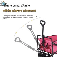Nouveau chariot de marché pliable 2026 robuste avec auvent pour vendeurs ambulants et boutiques éphémères en extérieur