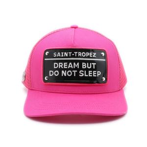 Casquette de baseball sportive 5 panneaux de haute qualité en gros, avec logo personnalisé sur plaque métallique, en sergé de coton et maille, style trucker - Product Image 1