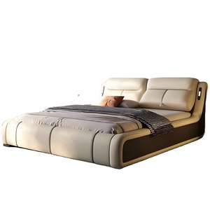 <span class=keywords><strong>Cama</strong></span> de Cuero Multifuncional <span class=keywords><strong>con</strong></span> <span class=keywords><strong>Respaldo</strong></span> Ajustable, Juego de <span class=keywords><strong>Cama</strong></span> Moderno de Lujo Ligero <span class=keywords><strong>con</strong></span> Almacenamiento, <span class=keywords><strong>Cama</strong></span> King de Alta Calidad <span class=keywords><strong>con</strong></span> Luz Nocturna - Product Image 3