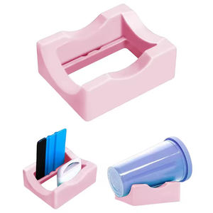 A0420 Silicone Cup Cradle for Crafting Tumbler Stand Built-in Slot and Felt Edge Squeegee Cup Holder for Cup Turner <b>Edging</b> <b>Tool</b> - Product Image 2