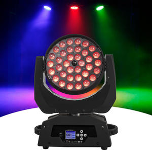 Shehds - Foco LED Zoom 36x18w RGBWAUV 6 en 1, 36 Luces Móviles <span class=keywords><strong>de</strong></span> Cabeza, DMX Wash DJ para Eventos, Solución <span class=keywords><strong>de</strong></span> Iluminación <span class=keywords><strong>de</strong></span> Escenario <span class=keywords><strong>de</strong></span> Alta Calidad - Product Image 1