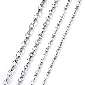 Catena a Maglia Ovale in Acciaio Inossidabile Personalizzata all'Ingrosso 1.3mm 1.6mm 2mm 2.5mm 3mm 4mm per Creazione di Gioielli - Product Image 2