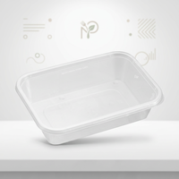 Contenants de préparation de repas Kingstar 16 oz en PP transparent avec couvercles à fermeture à pression, empilables pour la préparation de repas en vrac hebdomadaire