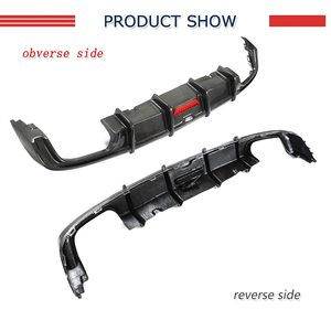 Xe <span class=keywords><strong>A6</strong></span> C8 Sline <span class=keywords><strong>S6</strong></span> sợi carbon khuếch tán phía sau cho <span class=keywords><strong>Audi</strong></span> <span class=keywords><strong>A6</strong></span> <span class=keywords><strong>S6</strong></span> C8 4 cửa 2019 2020 2001 2022 2023 cản sau thấp hơn Lip Spoiler - Product Image 4