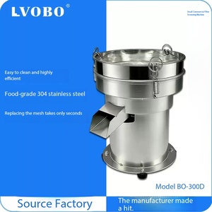 Piccola Macchina Elettrica per la Separazione a Vibrazione con Doppia Uscita in Acciaio Inossidabile per la Lavorazione di Latte di Soia e Cereali - Product Image 4