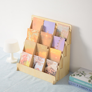 Tailai gỗ thiệp chúc mừng Hiển thị đứng Hiển thị đứng Nhà cung cấp bưu thiếp tổ chức Hiển thị Kệ đa năng Brochure chủ - Product Image 3