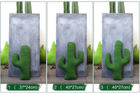 Nouveau gros Home Decor produit jouet doux lavable tissu tricoté vert Cactus en forme d'oreiller