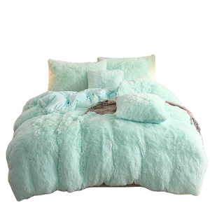 American Style Nature Organic Shaggy <strong>Fluffy</strong> <strong>Duvet</strong> Cover Set with Zipper Closure - Product Image 1