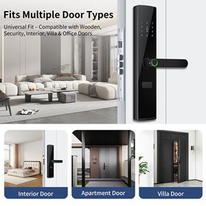 בקרת גישה של Bluelock למנעול דלת דיגיטלי חכם ומערכת נעילת דלת עם טביעת אצבע, כניסה ללא מפתח - Product Image 4