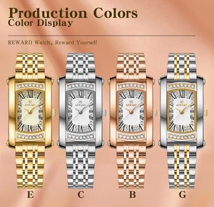 Reloj de Pulsera de Cuarzo para Mujer Reward 21551L, Elegante y Lujoso, Correa de Acero Inoxidable, Diamantes Luminosos, Estilo Vintage Informal - Product Image 5