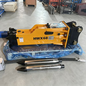 Brise-roche hydraulique silencieux latéral HWX SB40 pour pelle rétrocaveuse de 4 à 7 tonnes, compatible avec les modèles 3CX, 3DX, Case 580, avec burin de 68 mm - Product Image 6