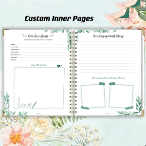 Completamente personalizable con su libro planificador de bodas de archivo con 5 secciones con pestañas y Esquina de metal - Product Image 4