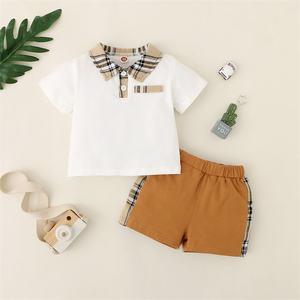 Ensemble de vêtements d'été pour garçons, haut en coton décontracté, Short pour enfant en bas âge, vêtements pour enfants, manches courtes, tenue pour bébé garçon - Product Image 2