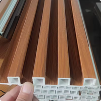 Paneles de Pared y Techo WPC 3D Modernos, Impermeables, para Decoración de Interiores, Precio de Fábrica, Paneles WPC Elegantes