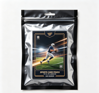 Pochette Mylar Personnalisée OEM pour Cartes Sportives, Sachet d'Emballage Stratifié PET AL PE de Haute Qualité avec Fermeture Éclair Refermable, Impression Offset Personnalisée