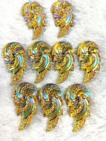 30x36mm blanc feu fleur résine perles colle sur vêtement et Flatback perles colle sur chaussures supérieure comme décoration vente chaude