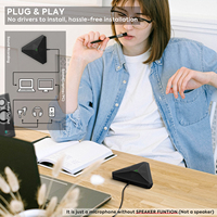 Micrófono USB Omnidireccional de Condensador OEM para PC y Laptop con Funciones de Grabación, Diseño Portátil, Plug and Play