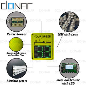 Solaire Alimenté Radar Détection <span class=keywords><strong>de</strong></span> <span class=keywords><strong>Vitesse</strong></span> <span class=keywords><strong>panneau</strong></span> <span class=keywords><strong>de</strong></span> Signalisation - Product Image 5