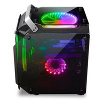 Boîtier PC Lovingcool Full Tower Design élégant Ventilateur 20 cm Alimentation 600 W avec carte mère ATX Boîtier d'ordinateur pour jeux