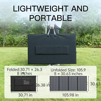 Panneau solaire pliable 400W, étanche IP67, chargeur solaire avec une efficacité de 23% pour le camping en plein air et l'utilisation en camping-car