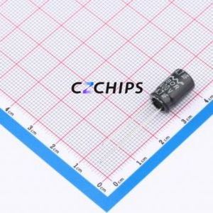 Condensateur électrolytique en aluminium à montage traversant CG4R7MO812BP, D8xL12mm, 4.7uF, 20%, 400V, 50mA-120kHz - Product Image 1