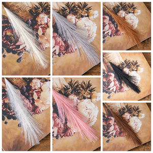 CallaFloral – Fleur artificielle en roseau de pampa à tige unique, blanc, rose, noir, gris, beige, marron foncé, pour décoration intérieure, mariage, usage domestique - Product Image 3