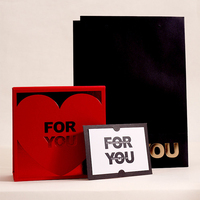 Longfa Magnetische Rigidboard Folie Lichtgevende Cadeau Vouwdoos Set Shanxi Oorsprong Aangepaste Logo Valentijnsdag Huwelijksjubileum Aandenken