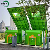 Compacteur de déchets souterrain automatique hydraulique à grande capacité pour l'aménagement paysager municipal RNKJ
