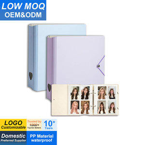 Carpeta para Tarjetas Fotográficas Kpop, Paquete de 2, Álbum de 100 Bolsillos, Capacidad para 400 Tarjetas, 2 Tarjetas por Bolsillo, 2.5 x 3.5 Pulgadas, Carga Superior, Porta Tarjetas Coleccionables - Product Image 1