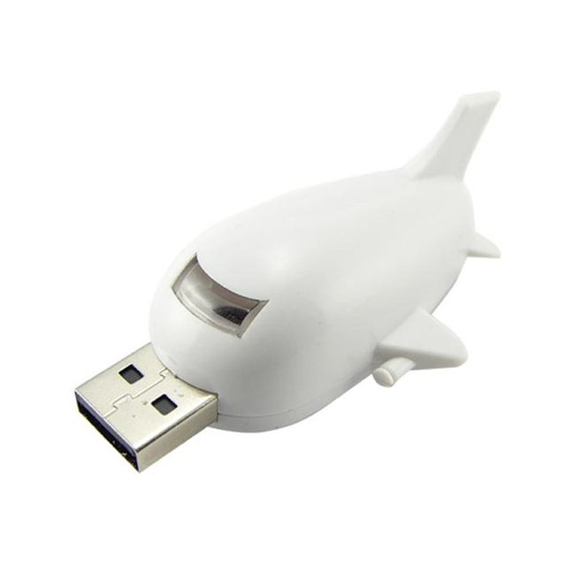 New Promotional Bulk Airplane Shape USB 2.0 Flash Drive Made of Plastic