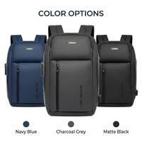 Mochila Personalizada Unisex para Portátil con Puerto de Carga USB, Correa Acolchada de Cuero Sintético de Microfibra para el Transporte Diario